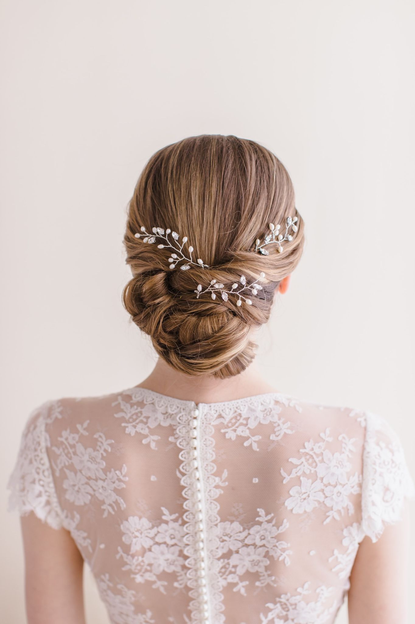 Set 3 forcine perle di fiume e strass - immagine 4